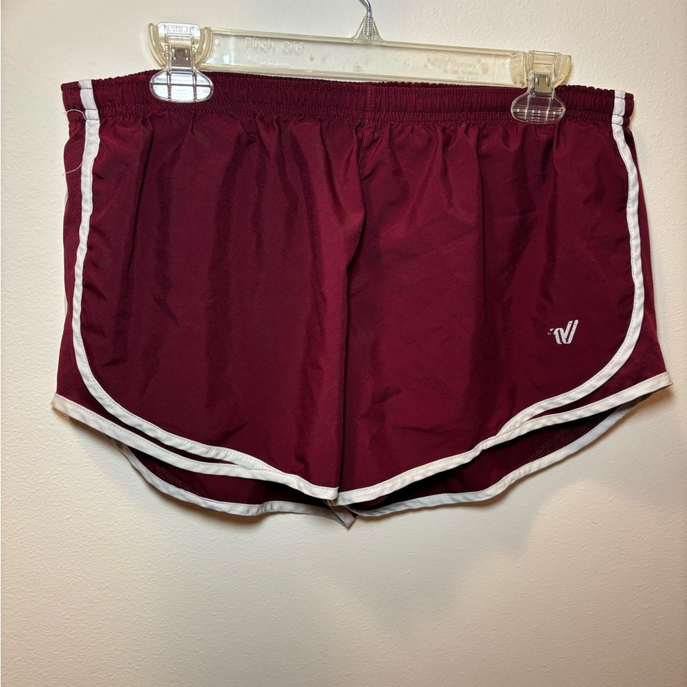 Women's Maroon Athletic Shorts